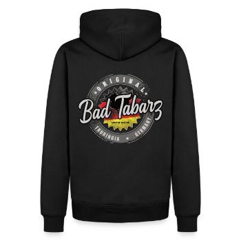 Original Germany Thüringen Bad Tabarz - Männer Premium Bio Hoodie - Schwarz - Hinten - Nico (187cm)
