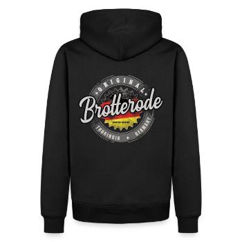 Original Germany Thüringen Brotterode - Männer Premium Bio Hoodie - Schwarz - Hinten - Nico (187cm)