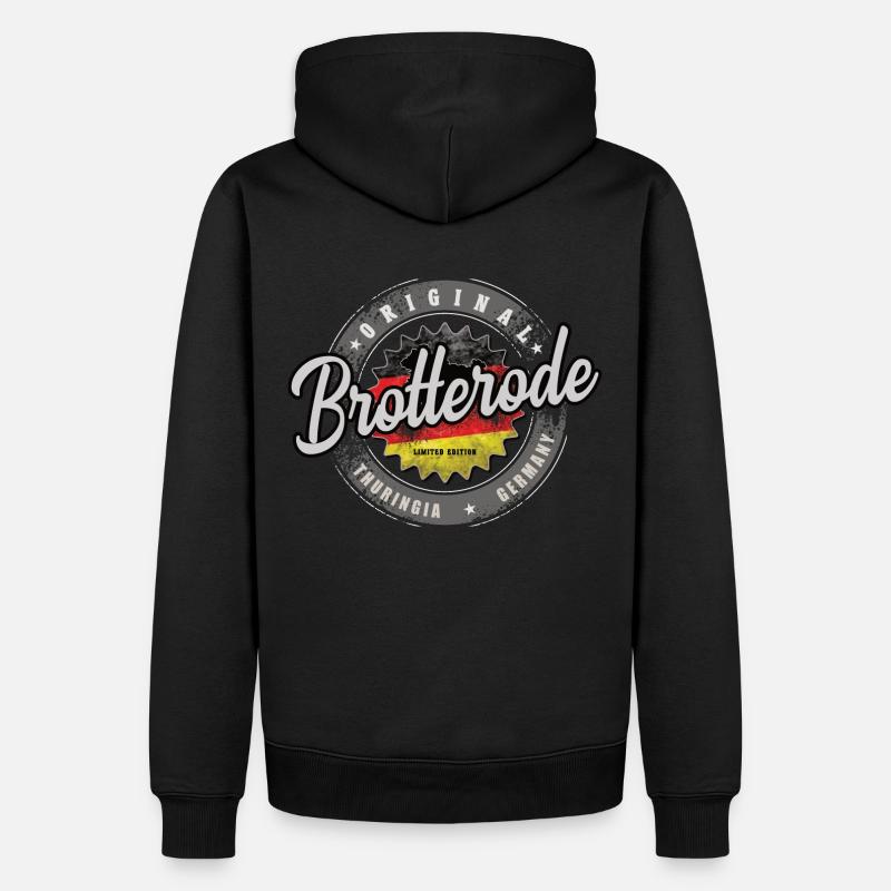 Original Germany Thüringen Brotterode - Männer Premium Bio Hoodie - Schwarz