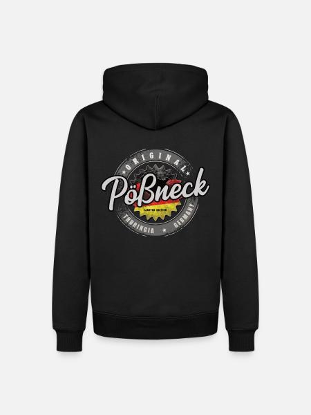 Original Germany Thüringen Pößneck - Männer Premium Bio Hoodie - Schwarz