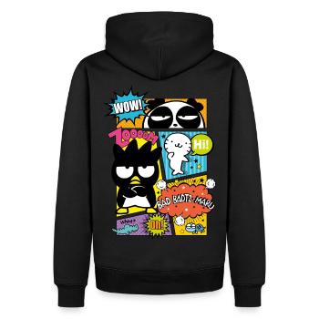 Bad Badtz-Mar Avec Des Amis style De Bande Dessiné - Sweat à capuche Premium bio Homme - noir - Dos - Nico (187cm)