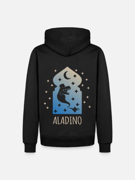 AlaDino (Dinosaur Miracle Lamp Edition) - Men’s Premium Organic Hoodie - black