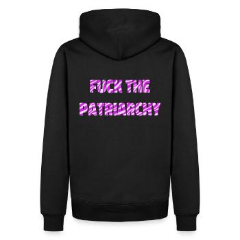 F*ck Le Patriarcat, Féministe, Détruire le Patriarcat - Sweat à capuche Premium bio Homme - noir - Dos - Nico (187cm)