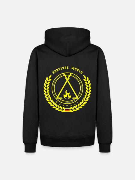 Survival World_Germany - Men’s Premium Organic Hoodie - black