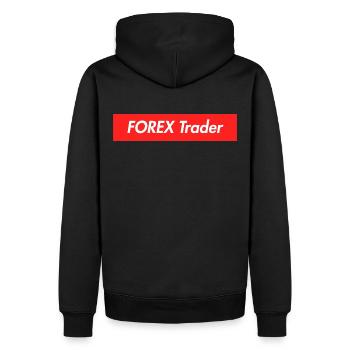 FOREX Trader Lifestyle - Extreme Investor - Men’s Premium Organic Hoodie - black - Back - Nico (187cm)