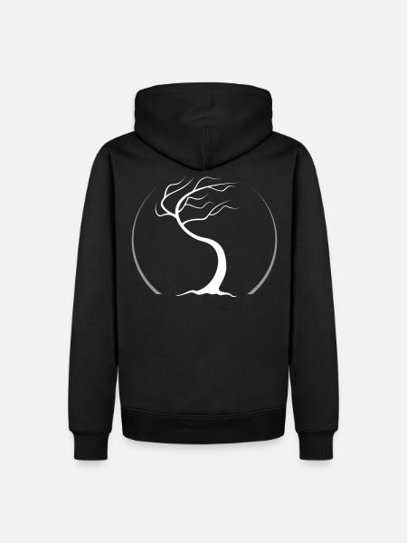 tao zen tree - Men’s Premium Organic Hoodie - black