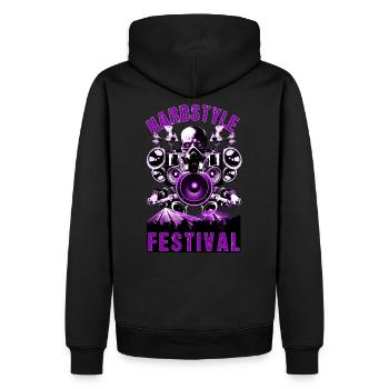 Hardstyle Festival Extreme DJ Laser Lightshow - Sweat à capuche Premium bio Homme - noir - Dos - Nico (187cm)