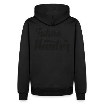 Chasseur de chasseurs de jeunes chasse papa chasseur bébé - Sweat à capuche Premium bio Homme - noir - Dos - Nico (187cm)