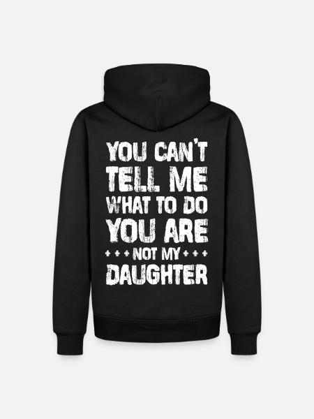 You have nothing to say to me! - Daughter Design - Men’s Premium Organic Hoodie - black