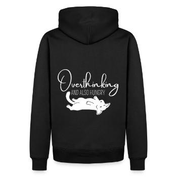 Cooler Hunde Spruch Geschenk Idee - Männer Premium Bio Hoodie - Schwarz - Hinten - Nico (187cm)