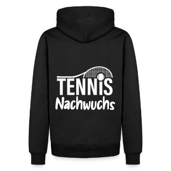 Nachwuchs Tennisspielerin Nachwuchs Tennis Star - Männer Premium Bio Hoodie - Schwarz - Hinten - Nico (187cm)