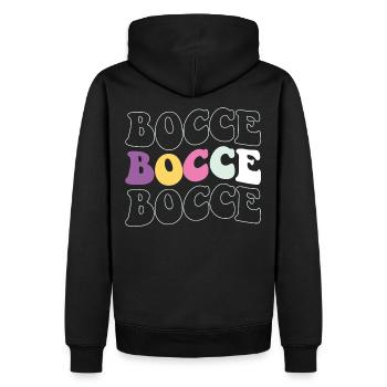 Bocce Spruch Bocce Ball mit Jack Bocci Game Bocce - Männer Premium Bio Hoodie - Schwarz - Hinten - Nico (187cm)