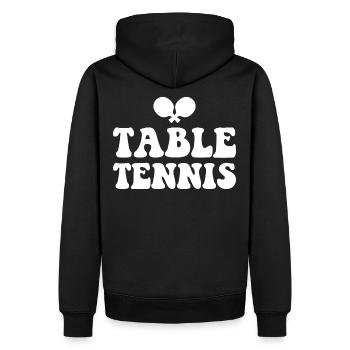 Tennis de table Tennis de table Batte Ping Pong - Sweat à capuche Premium bio Homme - noir - Dos - Nico (187cm)