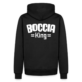 Boccia Joueur Légende Boccia King Balls Boccia - Sweat à capuche Premium bio Homme - noir - Dos - Nico (187cm)