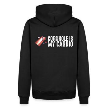 Pickleball Schläger Pickle Ball I Dont Alway Play - Männer Premium Bio Hoodie - Schwarz - Hinten - Nico (187cm)