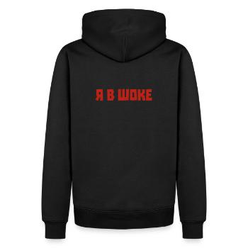 Lustiger Spruch auf Russisch für Russian Russak - Männer Premium Bio Hoodie - Schwarz - Hinten - Nico (187cm)