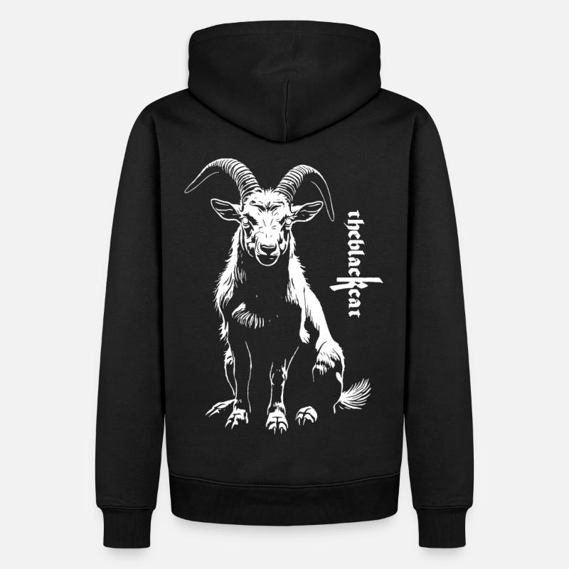 Bouc - Sweat à capuche Premium bio Homme - noir