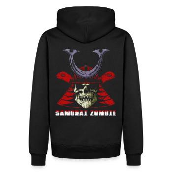 Samurai Zombie - Sweat à capuche Premium bio Homme - noir - Dos - Nico (187cm)