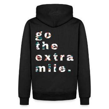 Gravel, Mountain Bike, Passion, Cycling - Men’s Premium Organic Hoodie - black - Back - Nico (187cm)