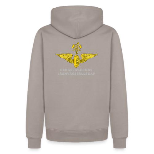 BJs logo silver - Ekologisk premiumluvtröja herr