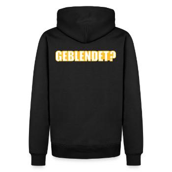 Schönheit - Männer Premium Bio Hoodie - Schwarz - Hinten - Nico (187cm)