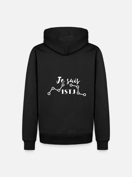 Personnalité ISTJ - Sweat à capuche Premium bio Homme - noir