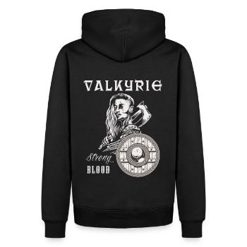 Valkyrie Vikings Valhalla Viking Valkyrie - Sweat à capuche Premium bio Homme - noir - Dos - Nico (187cm)