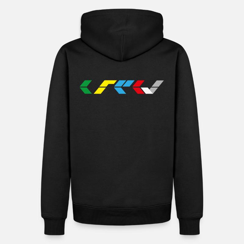 CREW-Klappbrett-Stil - Männer Premium Bio Hoodie - Schwarz