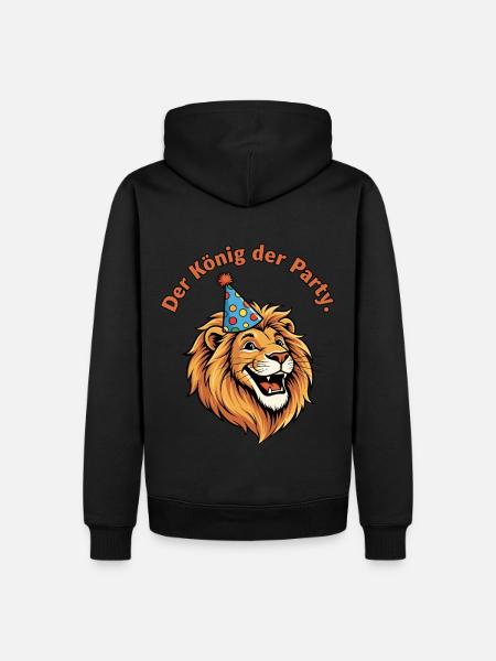 Le roi de la fête - Sweat à capuche Premium bio Homme - noir
