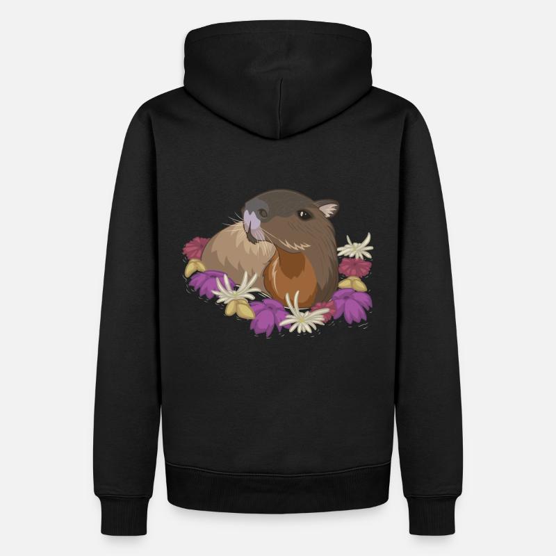 Capybara - Sweat à capuche Premium bio Homme - noir