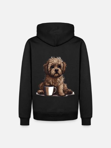 Bolonka Zwetna Puppy Dog Proud Mistress For - Men’s Premium Organic Hoodie - black