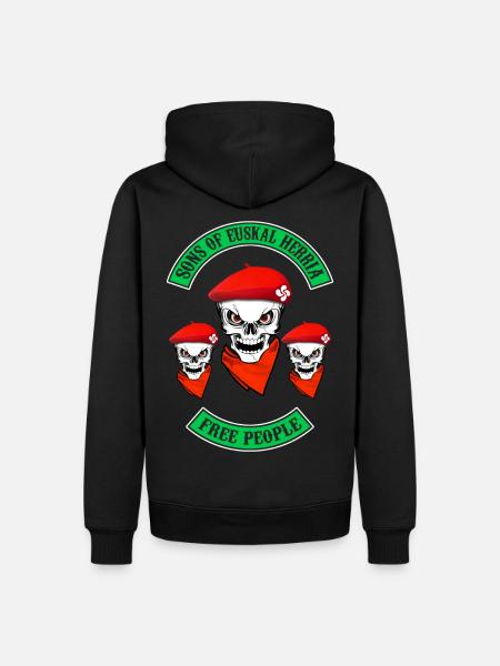 euskal herria bikers - Men’s Premium Organic Hoodie - black