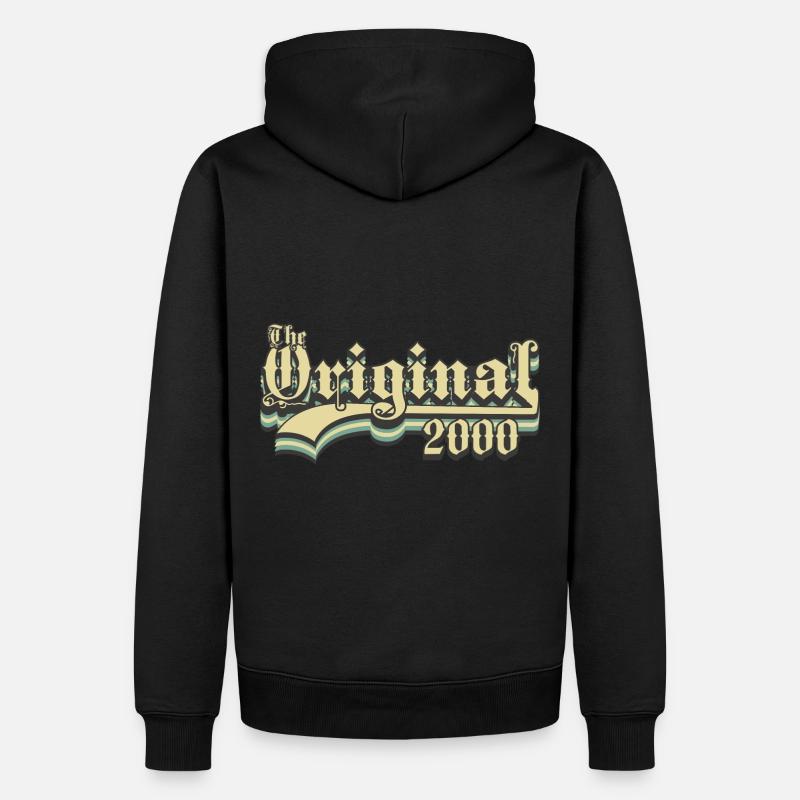 Né en 2000 l’original - Sweat à capuche Premium bio Homme - noir