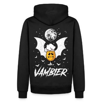 VamBier (Helloween Edition) - Sweat à capuche Premium bio Homme - noir - Dos - Nico (187cm)