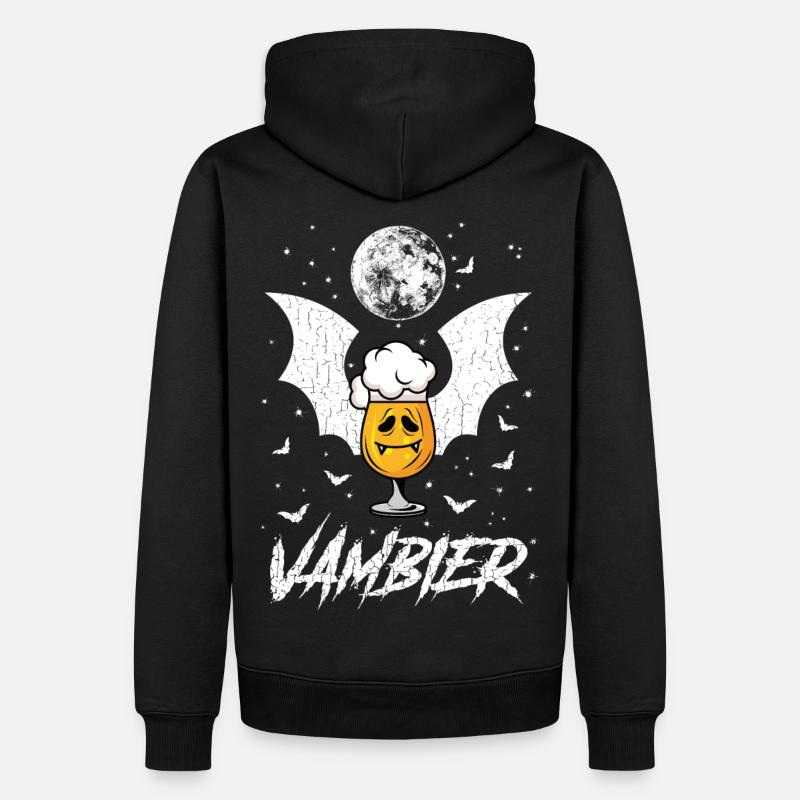 VamBier (Helloween-Edition) - Männer Premium Bio Hoodie - Schwarz