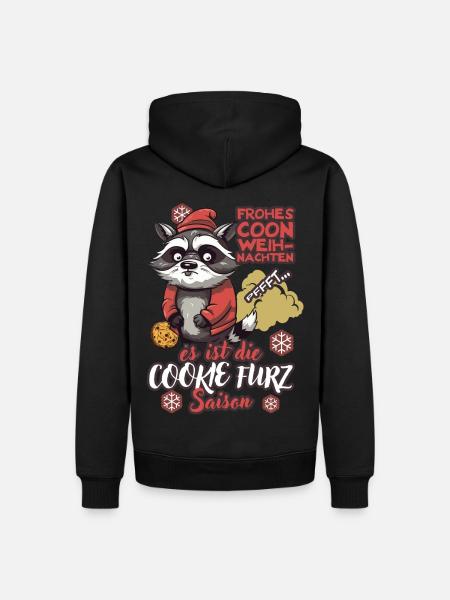 Cookie Furz Saison - Männer Premium Bio Hoodie - Schwarz