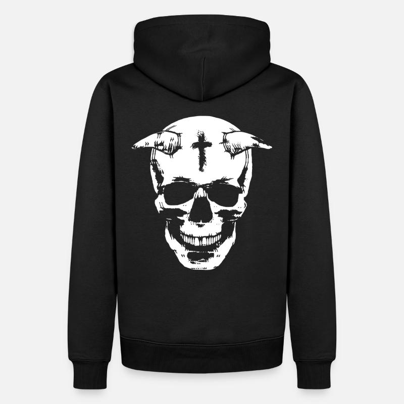 Diable - Sweat à capuche Premium bio Homme - noir