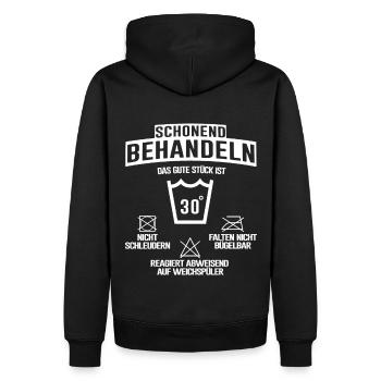 30 Geburtstag Party Feiern Lustiges Geschenk - Männer Premium Bio Hoodie - Schwarz - Hinten - Nico (187cm)