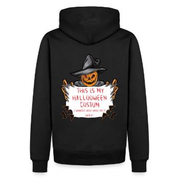 Halloween Pumpkin - Men’s Premium Organic Hoodie - black - Back - Nico (187cm)