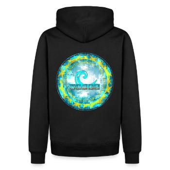 La vague 3 parfaite pour tous les surfeurs - Sweat à capuche Premium bio Homme - noir - Dos - Nico (187cm)