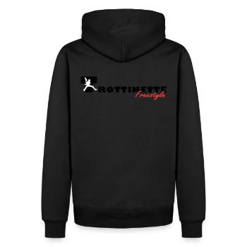Black Freestyle Trottinette - Men’s Premium Organic Hoodie - black - Back - Nico (187cm)