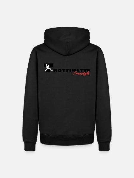 Trottinette Freestyle Noir - Sweat à capuche Premium bio Homme - noir