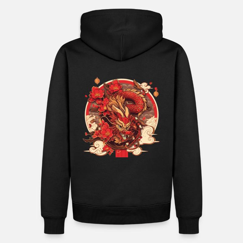 Dragon - Sweat à capuche Premium bio Homme - noir
