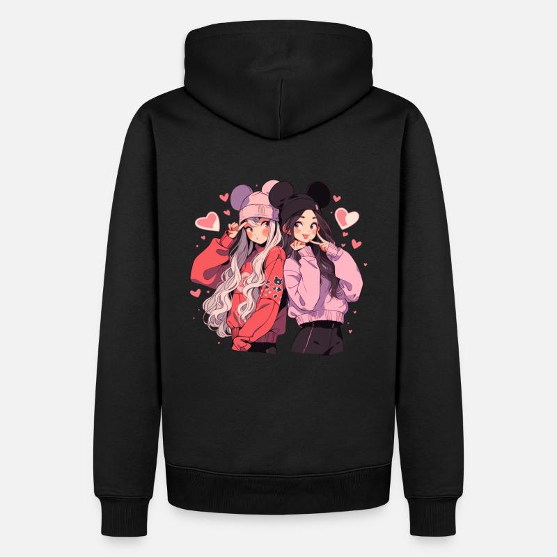 Cuties - Männer Premium Bio Hoodie - Schwarz