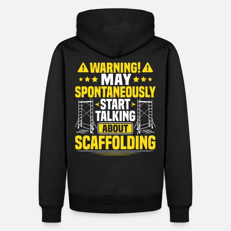 Construction d’échafaudages Gerüster Scaffolder - Sweat à capuche Premium bio Homme - noir