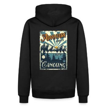 kanu kajak canoe canoeing - Sweat à capuche Premium bio Homme - noir - Dos - Nico (187cm)