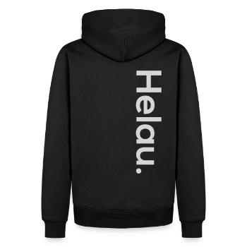 Carnaval helau confettis costume rétro carnaval - Sweat à capuche Premium bio Homme - noir - Dos - Nico (187cm)
