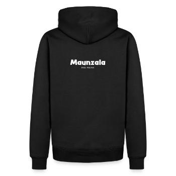 fränkänen fränggisch dialecte Maunzala doux chat - Sweat à capuche Premium bio Homme - noir - Dos - Nico (187cm)