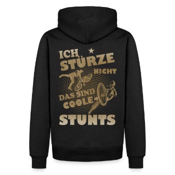 Je ne vais pas déverser le vélo - Sweat à capuche Premium bio Homme - noir - Dos - Nico (187cm)
