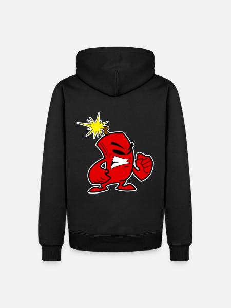 Pétards cool du Nouvel An Feux d’artifice Boom - Sweat à capuche Premium bio Homme - noir